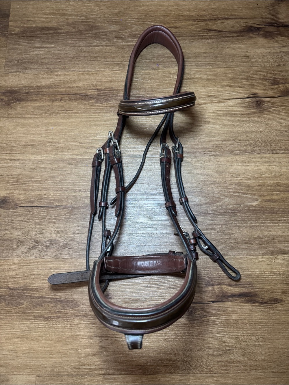 🐴 Equipe Full/Horse Bridle w/Patent Leather Accents. 🐴
